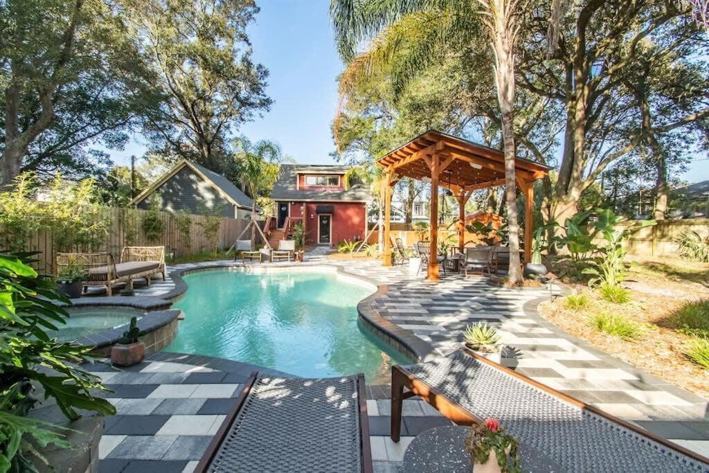 Unique Studio W Pool Spa & Gardens Near Downtown Джаксънвил Екстериор снимка