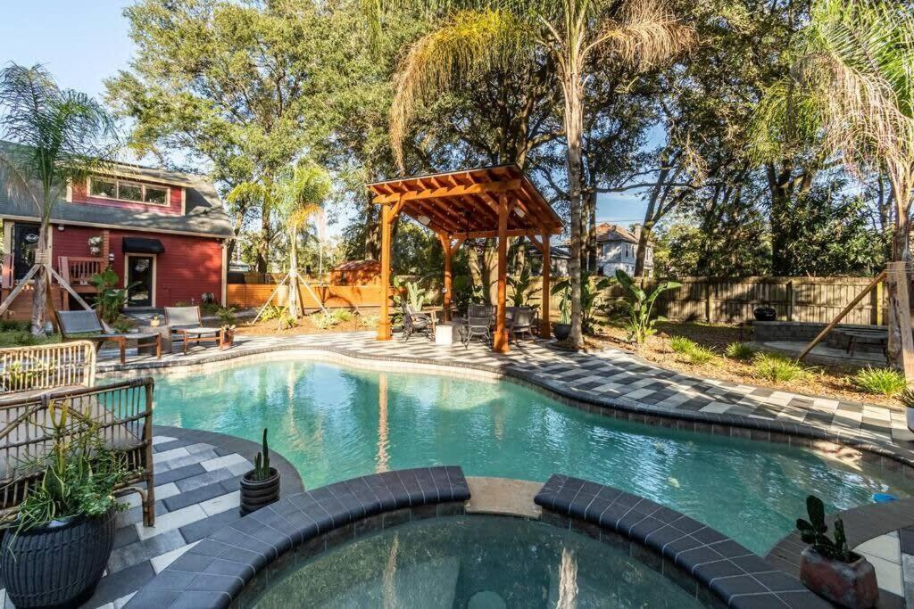 Unique Studio W Pool Spa & Gardens Near Downtown Джаксънвил Екстериор снимка